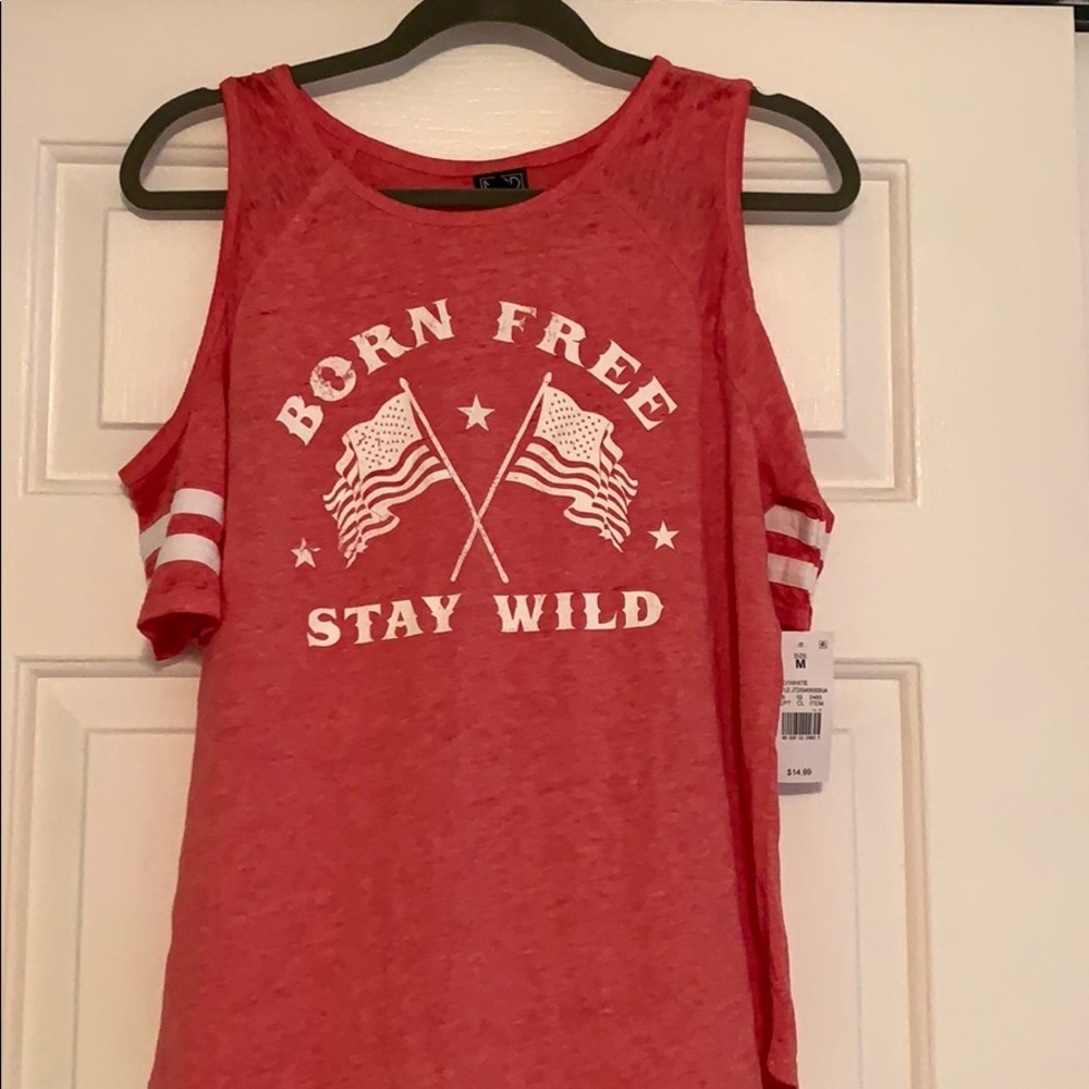 SHOULDER CUT OUT T SHIRT